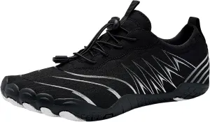 Water Shoes for Women Men Comfy Barefoot Hiking Shoes with Non Slip Cushion Sole Casual Quick-Dry Amphibious Shoe for Men Women Summer Wear with Adjustable Lace for Kayaking Boating Surfing Walking