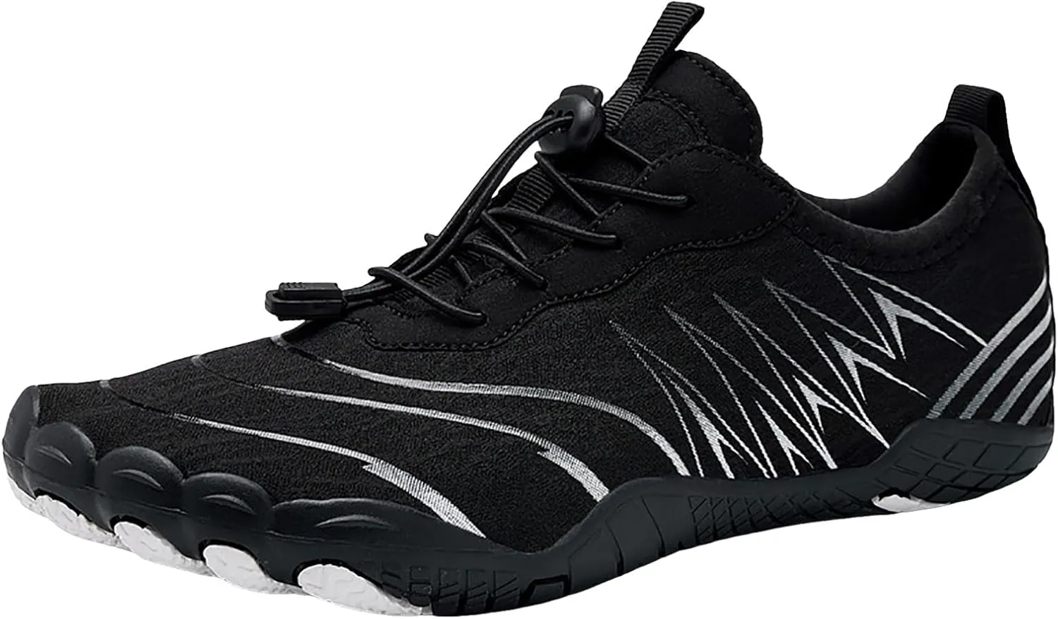 Water Shoes for Women Men Comfy Barefoot Hiking Shoes with Non Slip Cushion Sole Casual Quick-Dry Amphibious Shoe for Men Women Summer Wear with Adjustable Lace for Kayaking Boating Surfing Walking