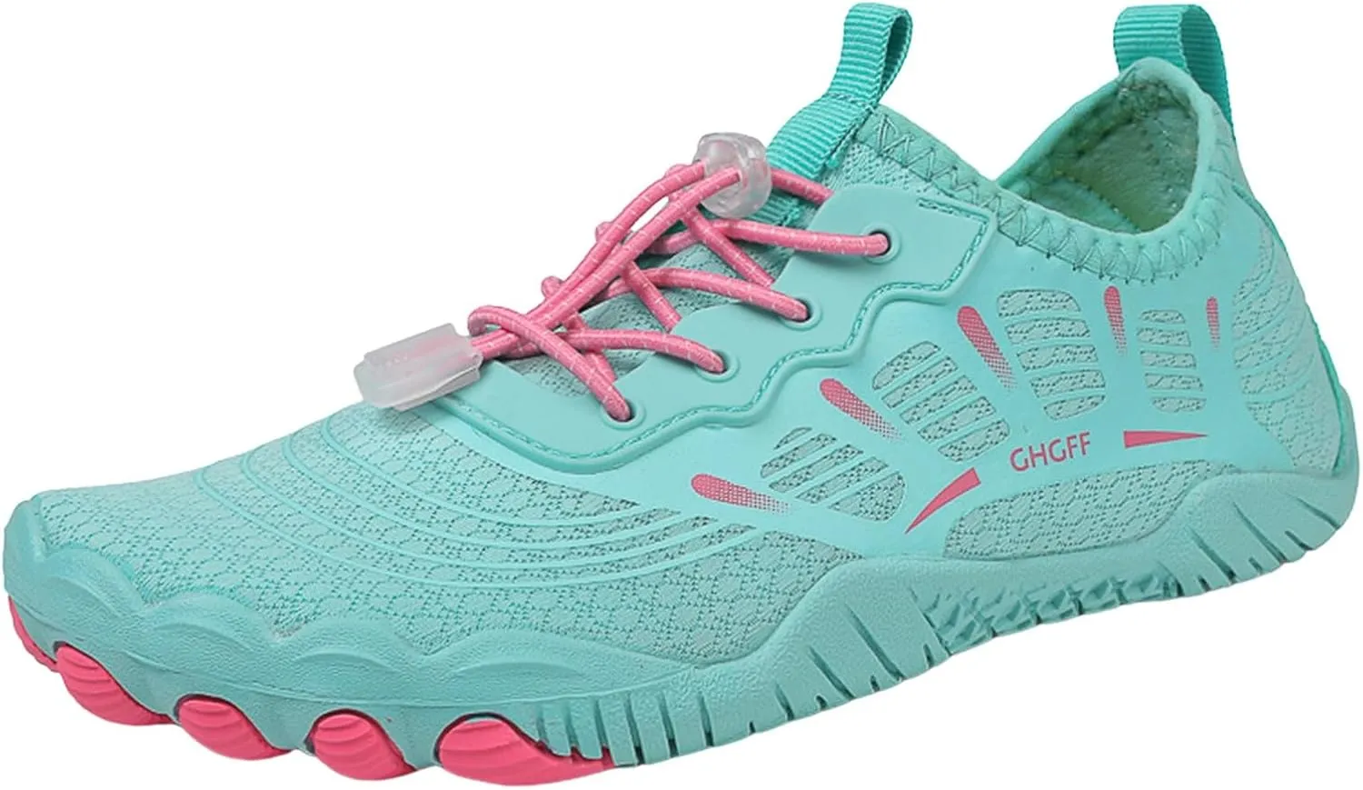 Water Shoes for Women Men Quick-Dry Swim Beach Barefoot River Aqua Shoes for Hiking Boating Wading Surfing Sand Volleyball Non Slip Indoor Yoga Boxing Fitness Sneakers with Adjustable Lace Adult