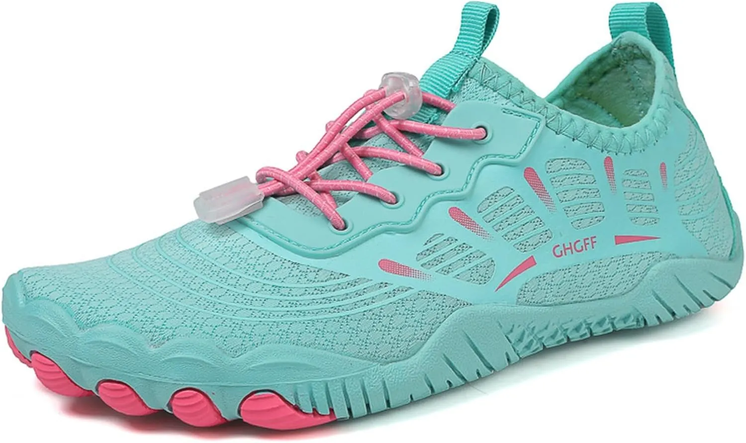 Water Shoes for Women Men Quick-Dry Swim Beach Barefoot River Aqua Shoes for Hiking Boating Wading Surfing Sand Volleyball Non Slip Indoor Yoga Boxing Fitness Sneakers with Adjustable Lace Adult