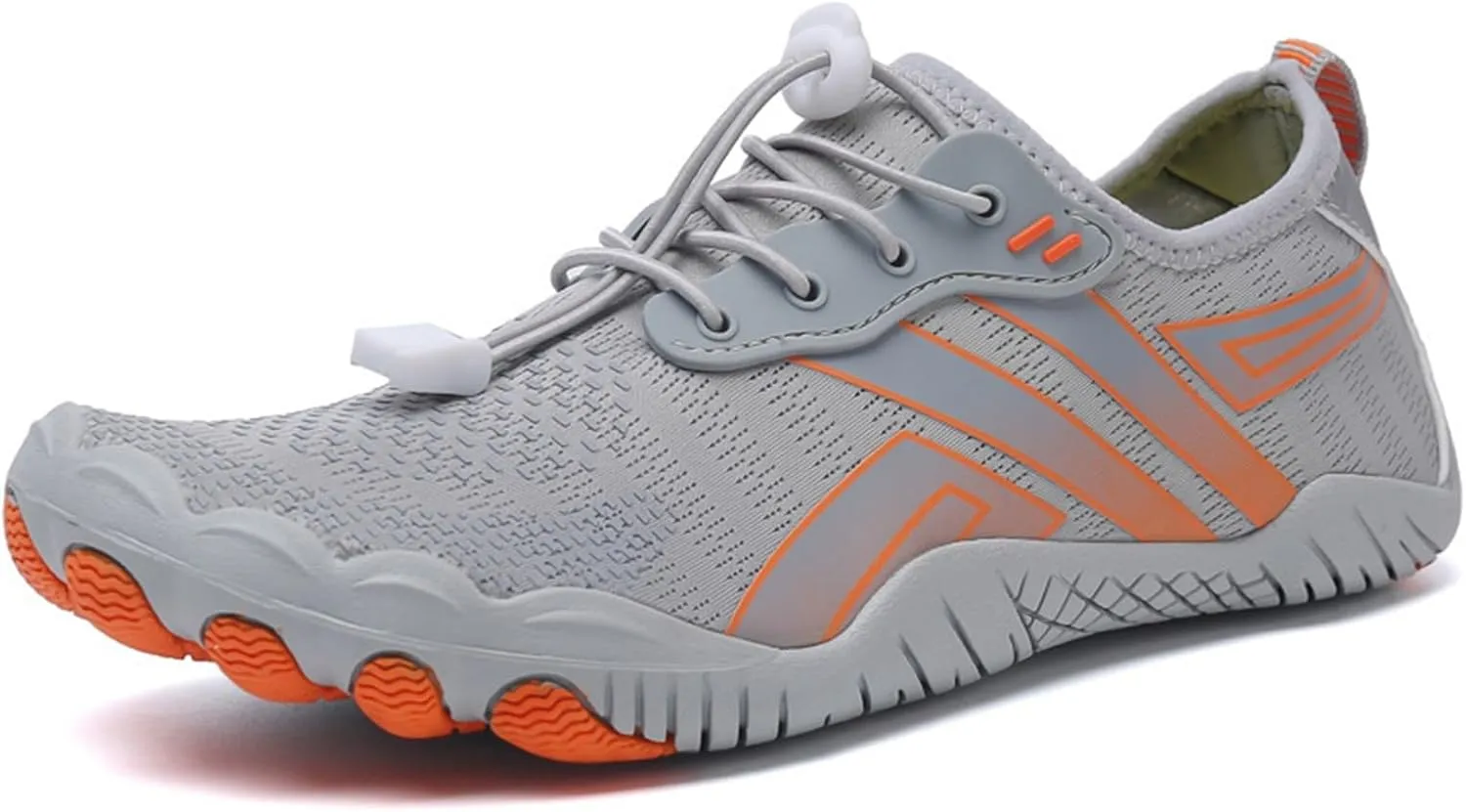 Water Shoes for Women Men Quick-Dry Swim Beach Barefoot River Aqua Shoes for Hiking Boating Wading Surfing Sand Volleyball Non Slip Indoor Yoga Boxing Fitness Sneakers with Adjustable Lace Adult