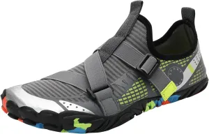 Water Shoes Mens Womens Quick-Dry Barefoot Swim Beach Pool Shoes Comfy Aqua Yoga Socks for Hiking Walking Diving Wading Surf Outdoor Water Sports Adult Aqua Shoe with Adjustable Elastic Band