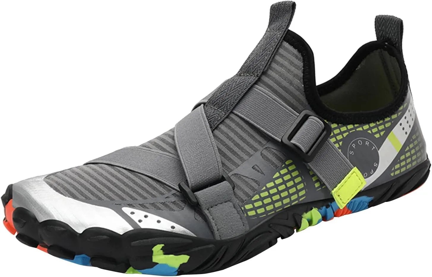 Water Shoes Mens Womens Quick-Dry Barefoot Swim Beach Pool Shoes Comfy Aqua Yoga Socks for Hiking Walking Diving Wading Surf Outdoor Water Sports Adult Aqua Shoe with Adjustable Elastic Band
