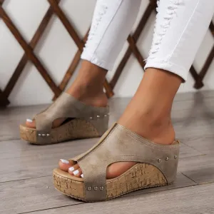 Wedge Sandals For Women 2025 Platform Sandals Ankle Strap Open Toe Espadrilles Dressy High Heeled Wedges With Adjustable Buckle Comfortable Casual Ladies Boho Summer Beach Shoes