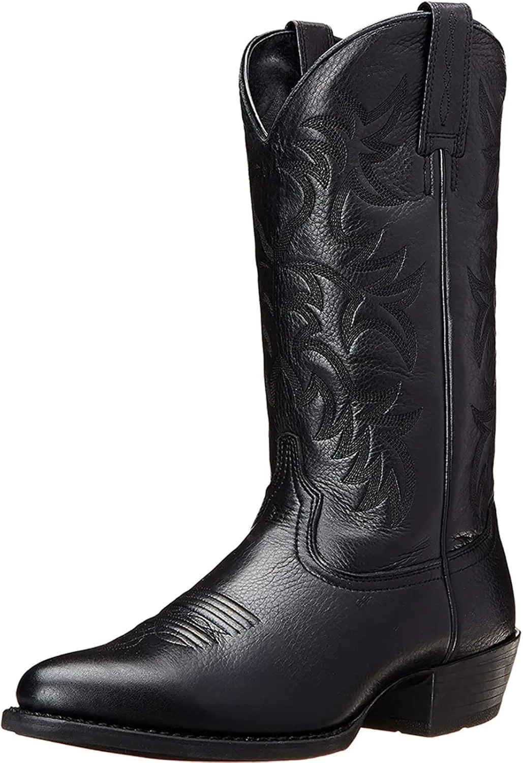 Western Boots Cowboy Boots Retro Embroidered Pointed Square Toe Chunky Block Heel Men Knight Boots Traditional Country Boots