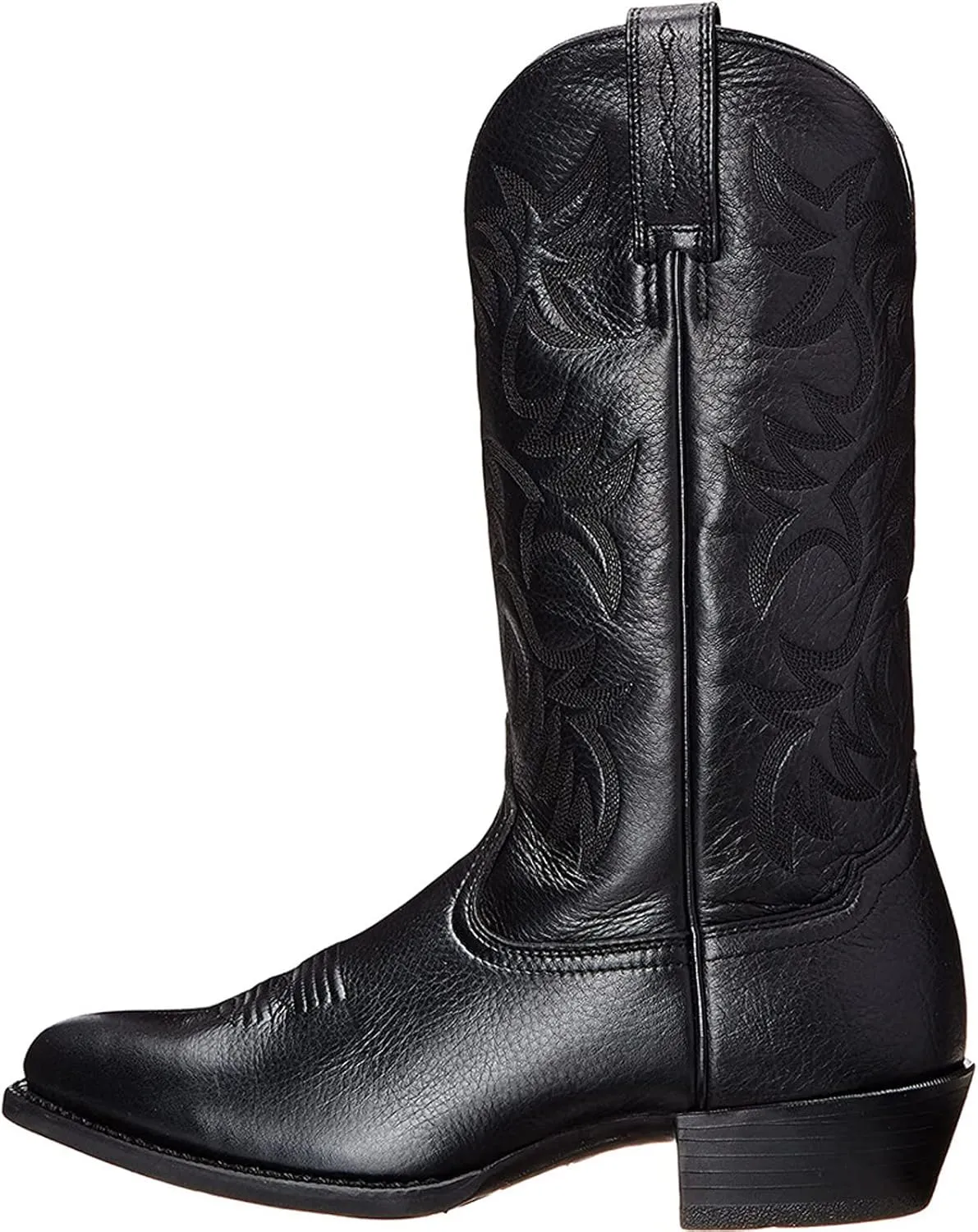 Western Boots Cowboy Boots Retro Embroidered Pointed Square Toe Chunky Block Heel Men Knight Boots Traditional Country Boots