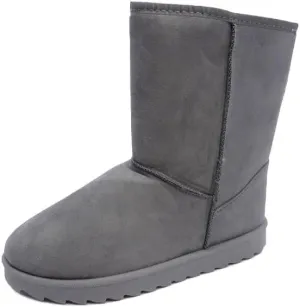 Wild Diva Womens Winter Warm Fuzzy Boots Comfort Snow Boots with Fur Lined Melon-05