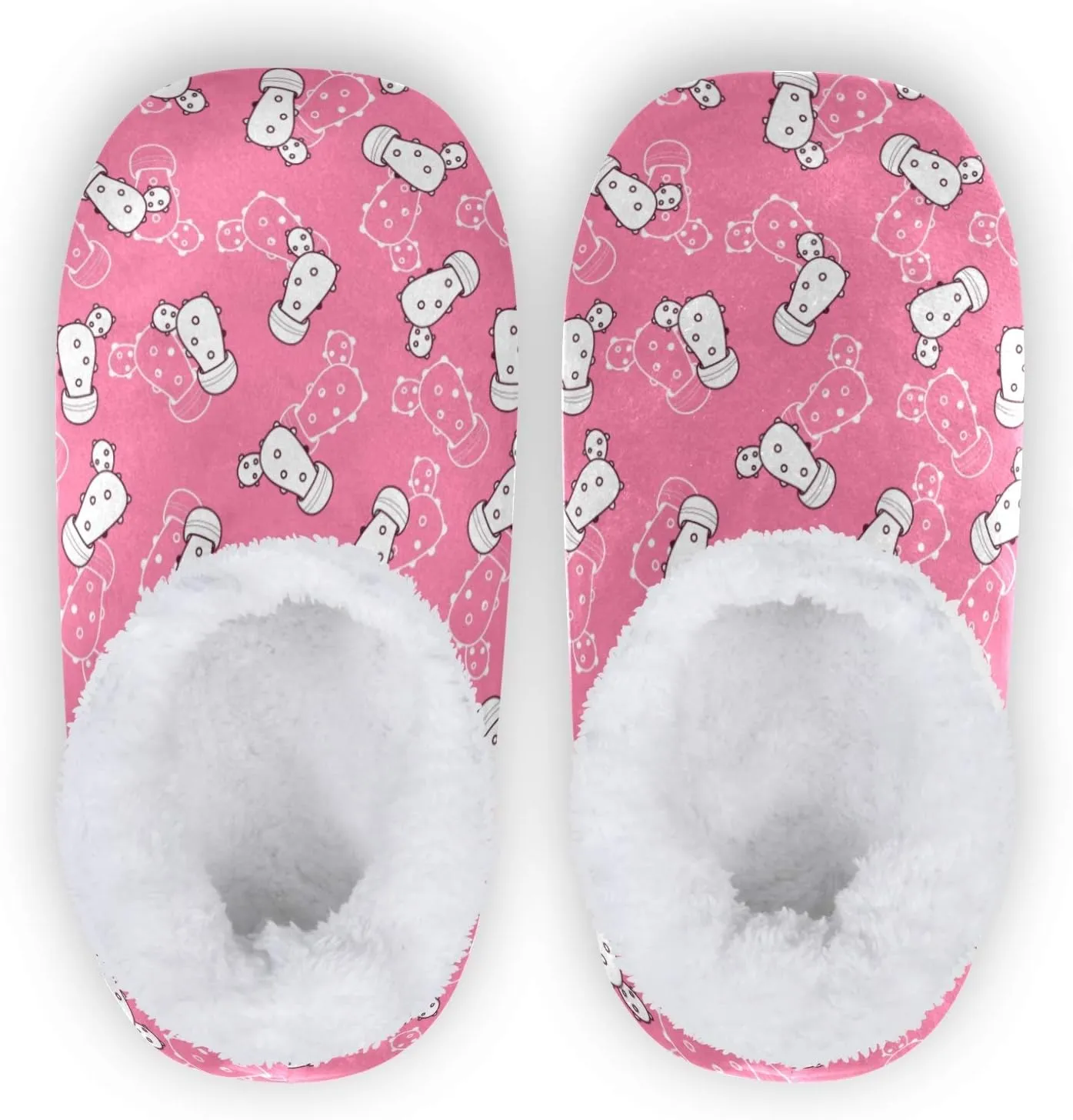 Winter House Slippers for Women/Men with Golden Snowflakes On Deep Blue Element Cozy Fleece Slippers