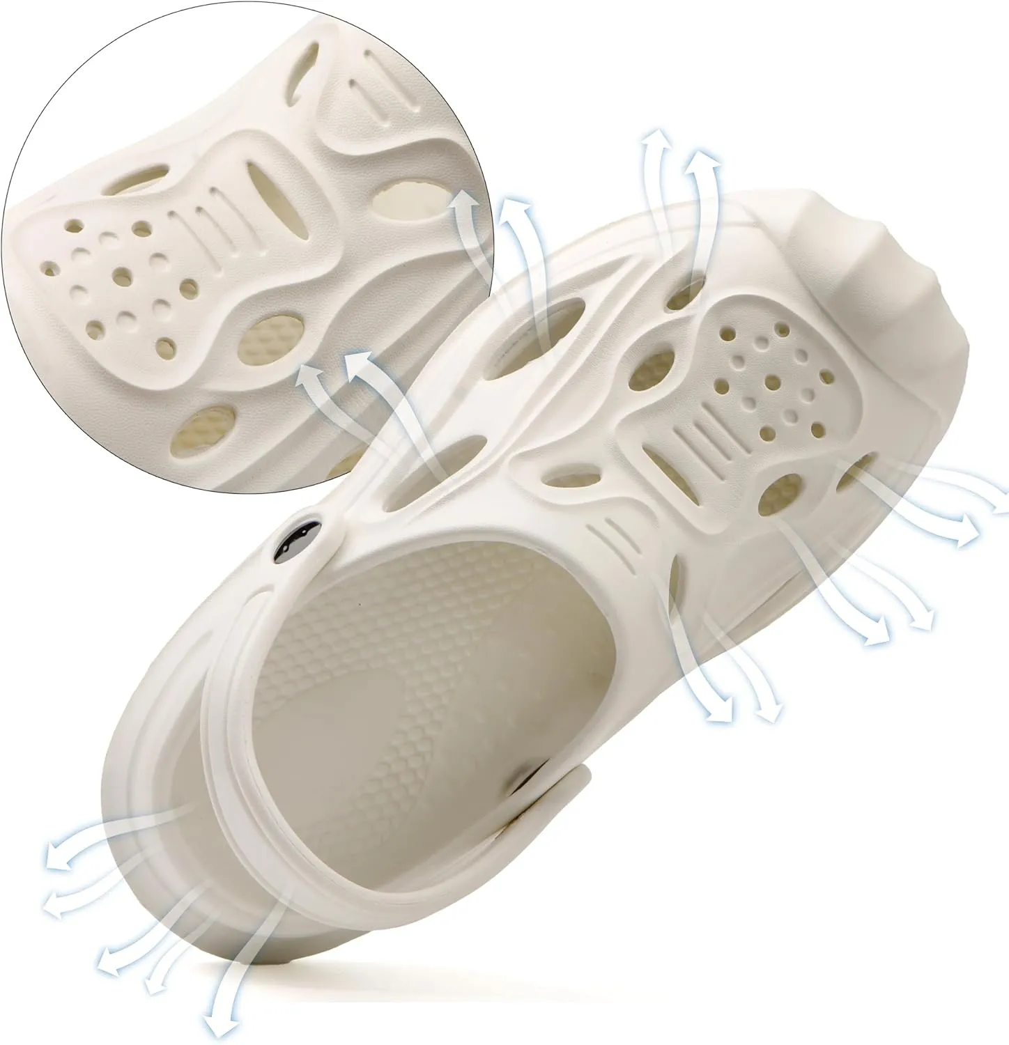Women Mens Clogs with Arch Support Ganden Shoes Waterpoor Comfort Slip-on Sandals