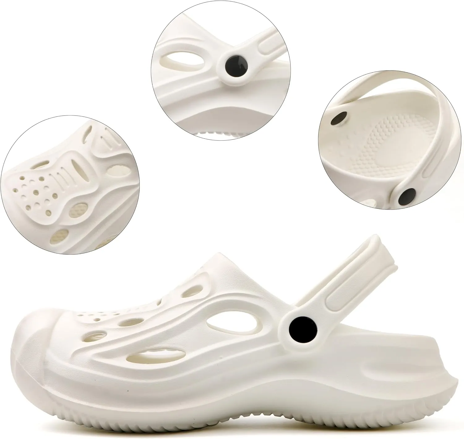 Women Mens Clogs with Arch Support Ganden Shoes Waterpoor Comfort Slip-on Sandals