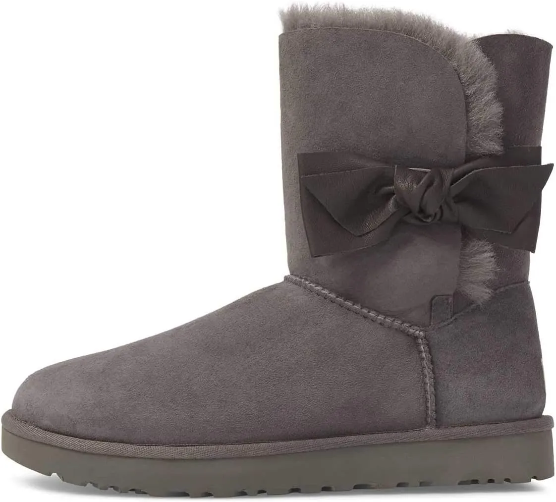 Women Mid Calf Snow Boots Warm Fur Winter Flats Booties Comfortable Casual Shoes Size 4-15 US