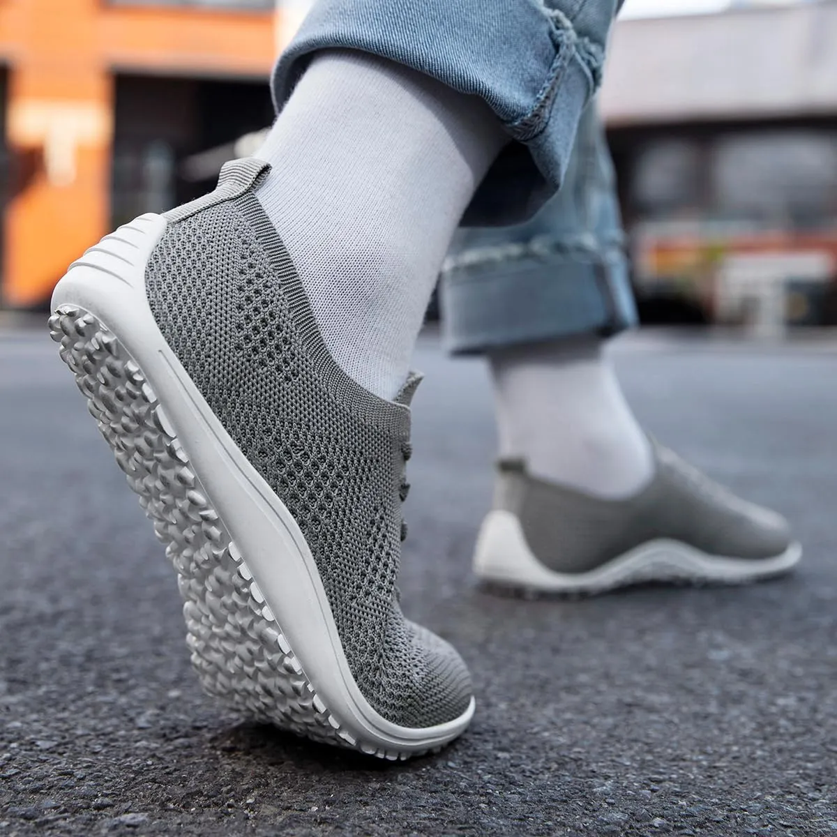 Women's Barefoot Shoes Walking Sports Zero Drop Sole Casual Sneakers Slip On Soft Fashion Shoes