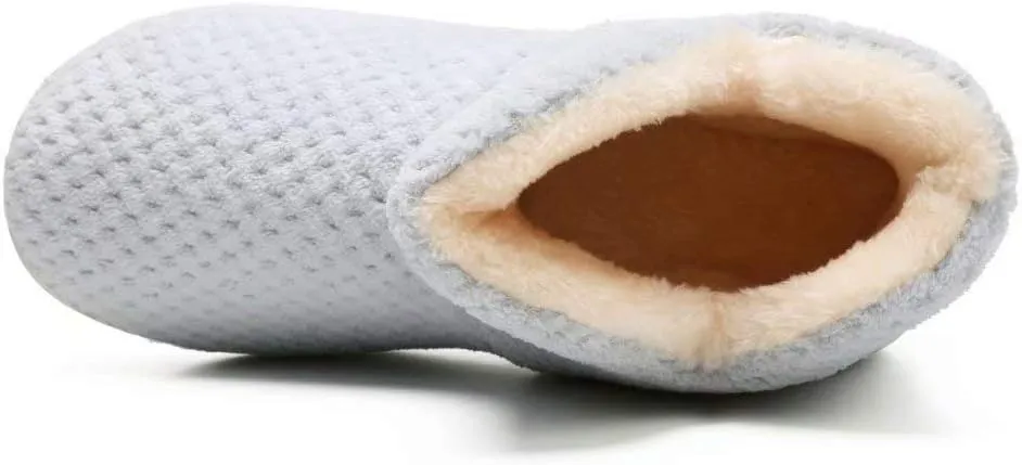 Women's Cozy Bootie Slippers Fuzzy Outdoor Indoor House Slippers