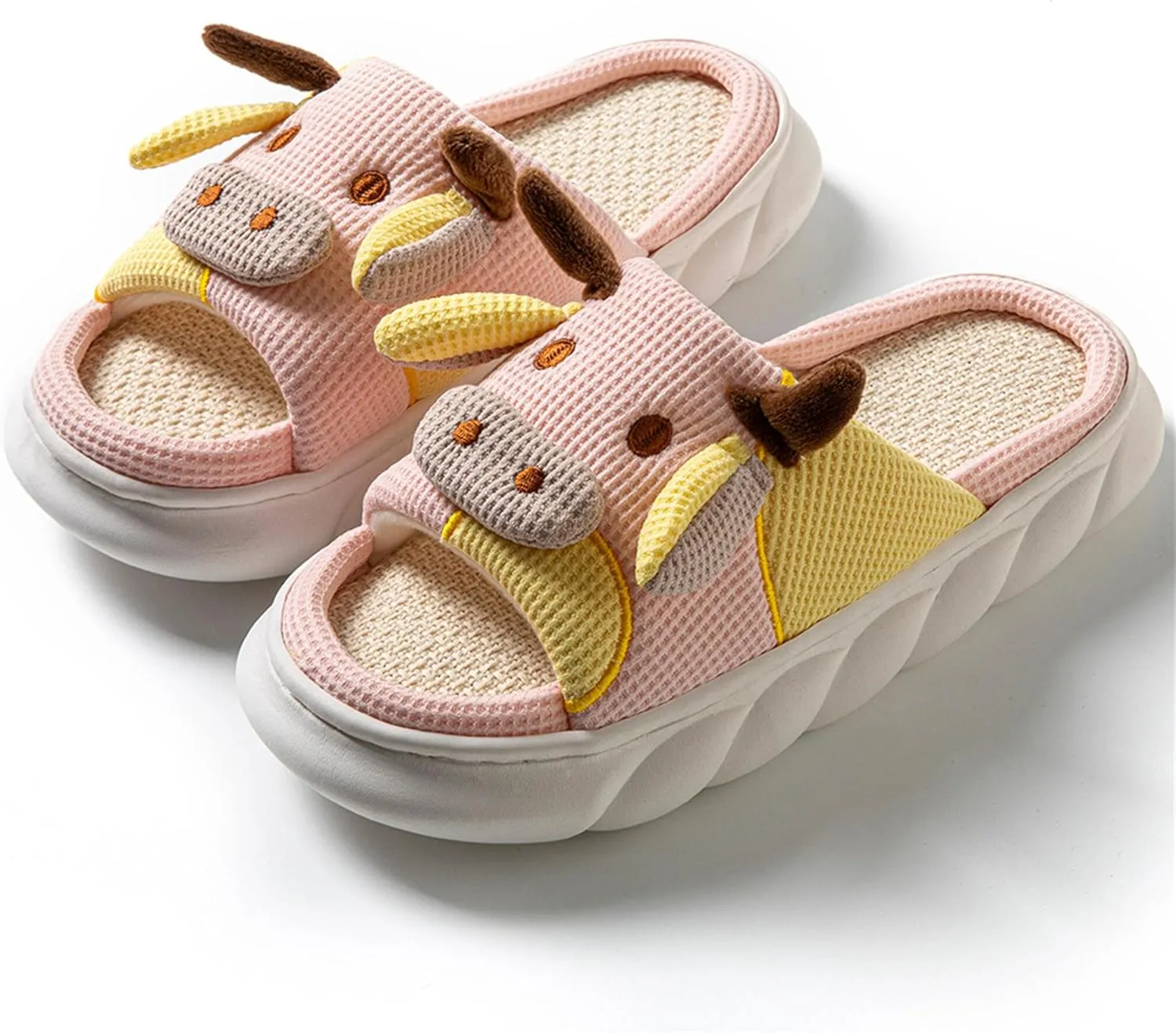 Women's Cute Animal Pig Slippers - Soft, Cosy Four Seasons Home Linen Slippers
