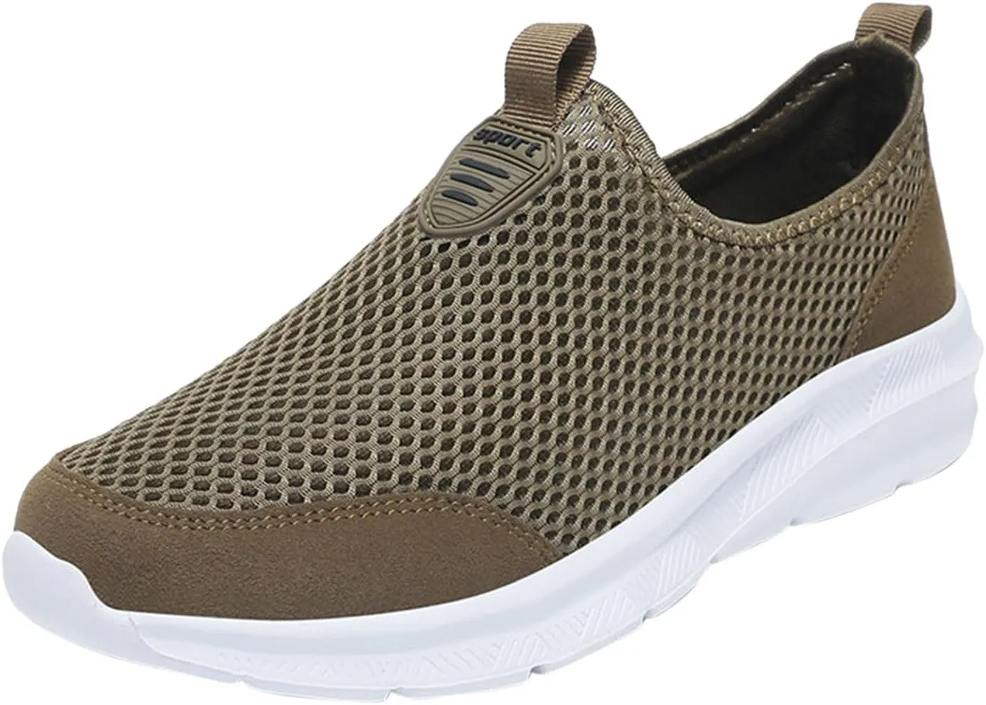 Women's Fashion Sneaker Mesh Slip On Black Non Slip Shoes for Women Comfortable Shoes Men Casual Casual Loafers for Women Men's White Sneakers