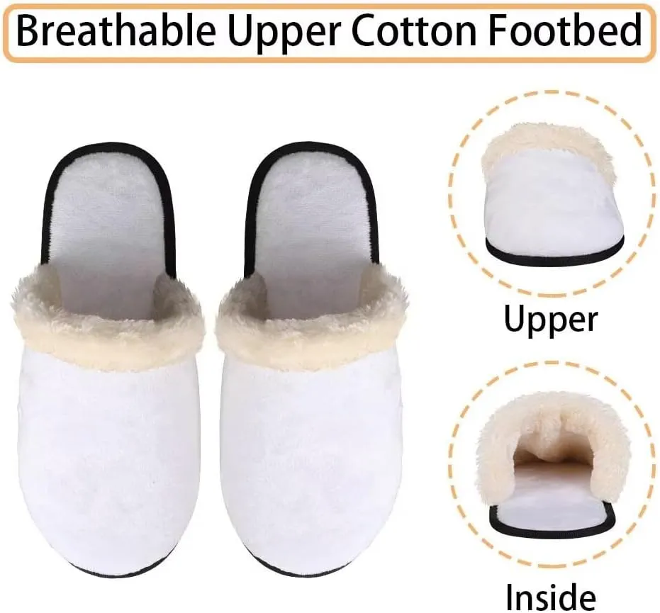 Women's House Shoes Full Fuzzy Ultra Lightweight Winter Slippers