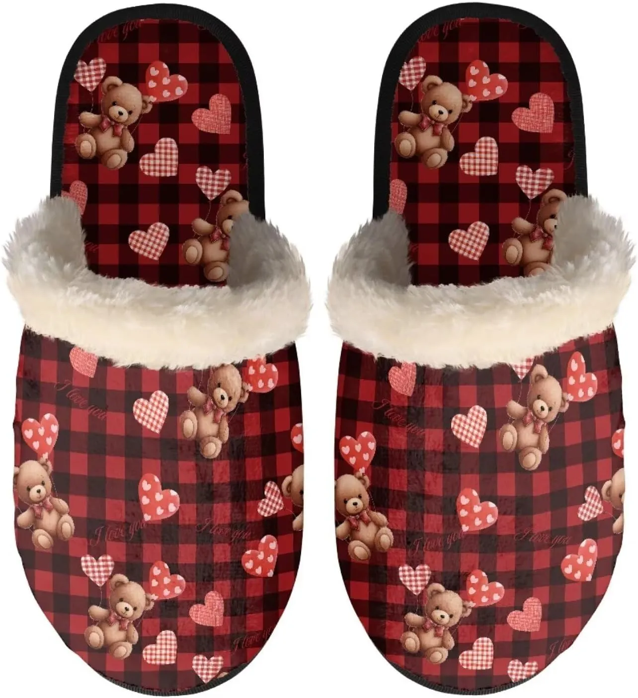 Women's House Shoes Full Fuzzy Ultra Lightweight Winter Slippers