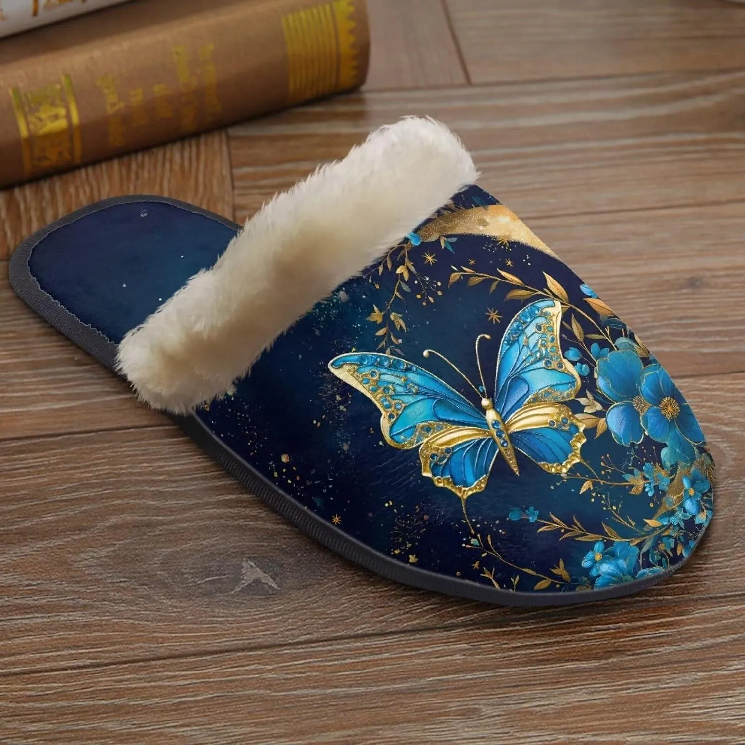 Women's House Shoes Full Fuzzy Ultra Lightweight Winter Slippers