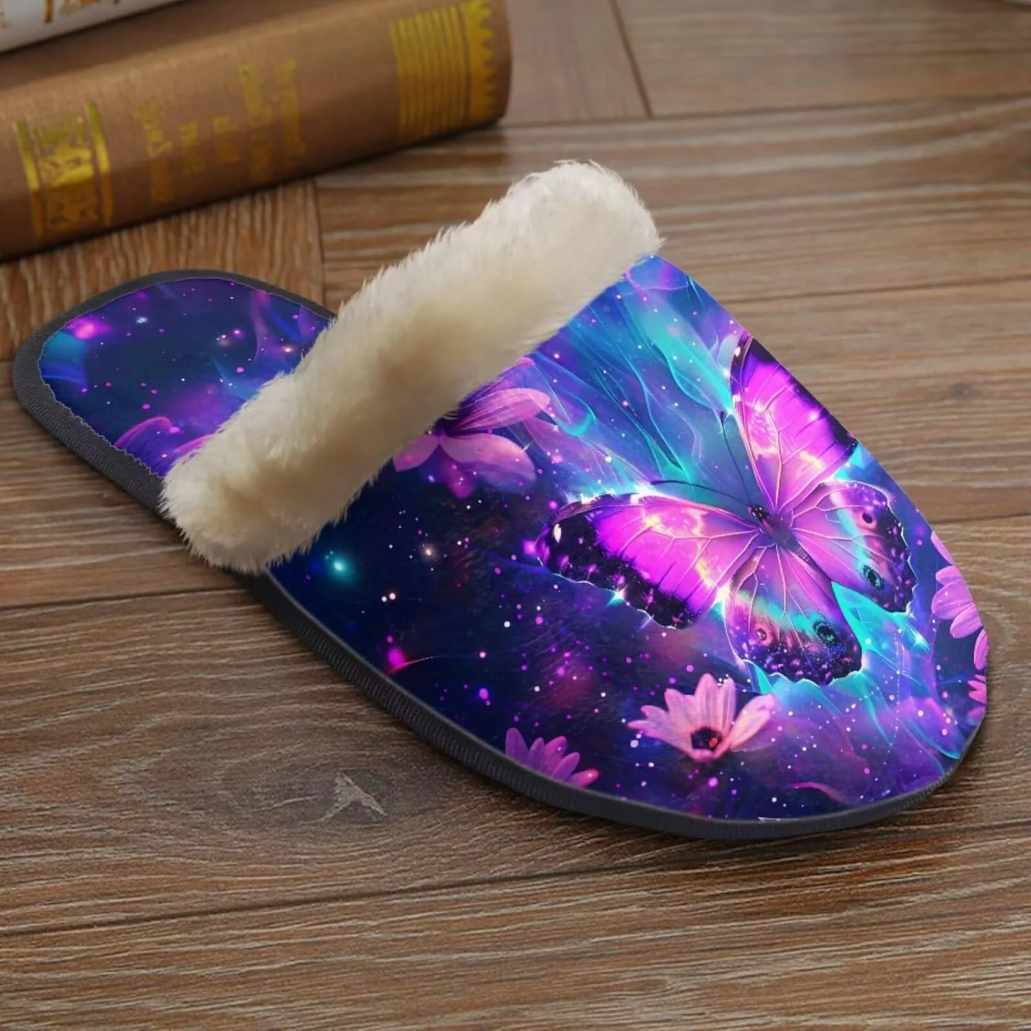 Women's House Shoes Full Fuzzy Ultra Lightweight Winter Slippers