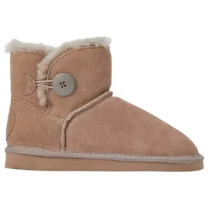 Womens Hush Puppies Lounge Slippers Warm Winter Slip On Shoes Taupe
