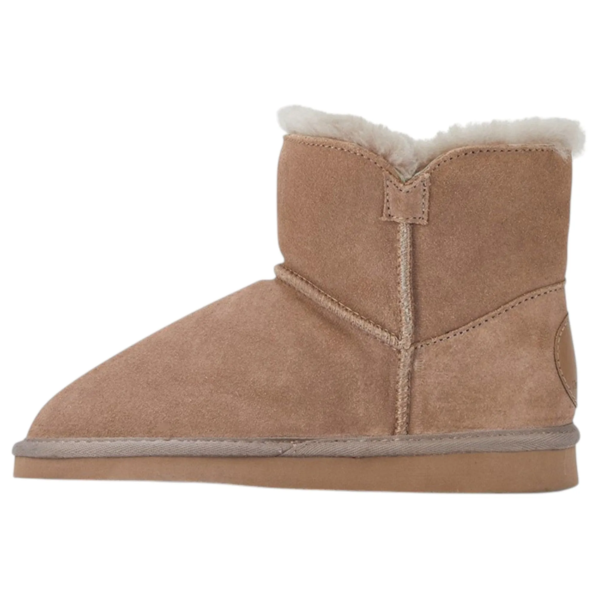 Womens Hush Puppies Lounge Slippers Warm Winter Slip On Shoes Taupe