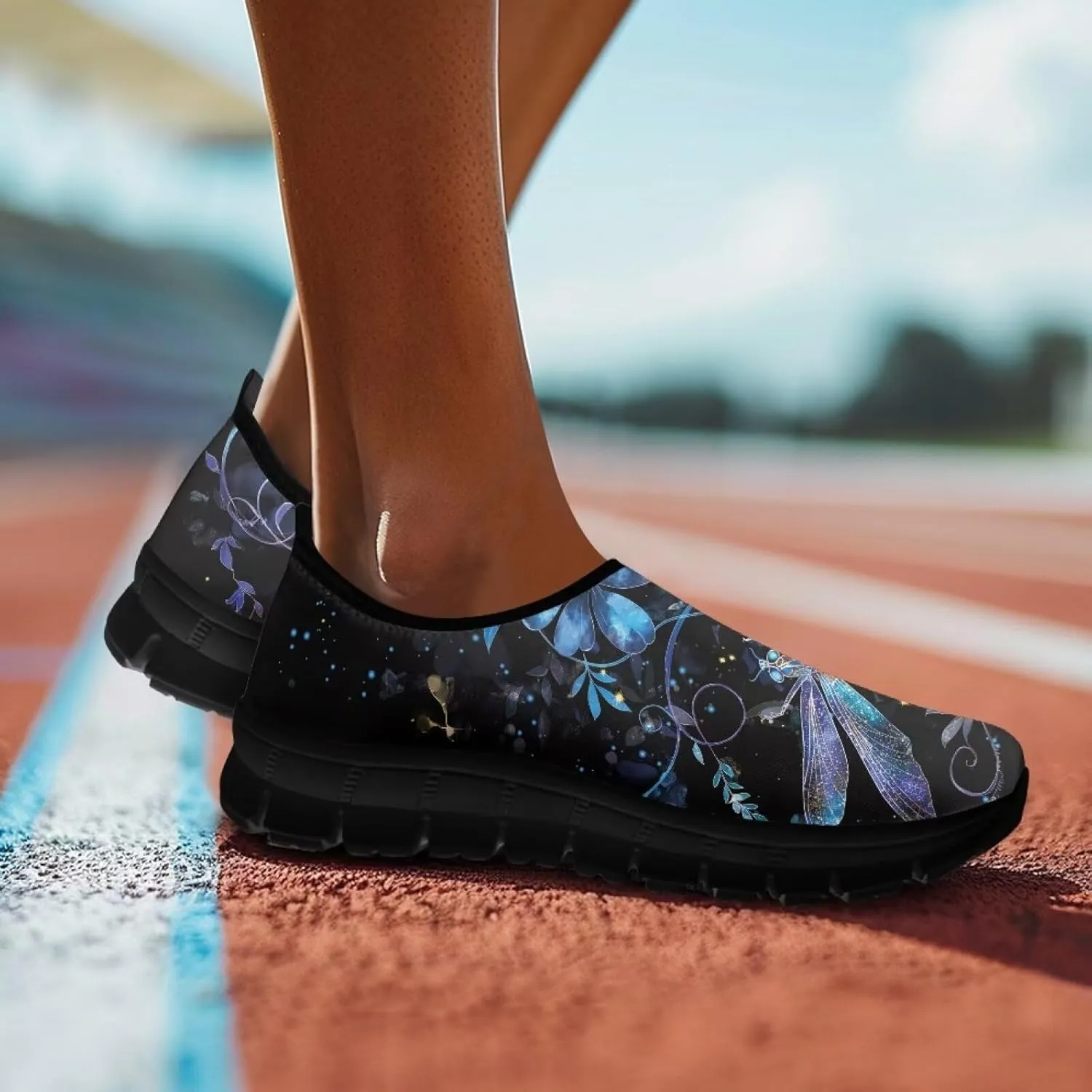 Women's Loafers Slip On Slip Shoe Casual Walking Shoes Non Slip Work Shoes Mesh Athletic Sneakers