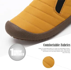 Womens Men Waterproof Warm Plush Lined Outdoor Snow Ankle Boots, Fashionable Winter Shoes for Ultimate Comfort