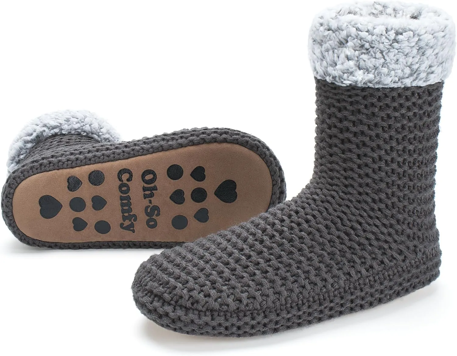 Women's Slipper Socks, Warm Fuzzy House Boots, Winter Fluffy Indoor Shoes, Cozy Christmas Gifts Unique