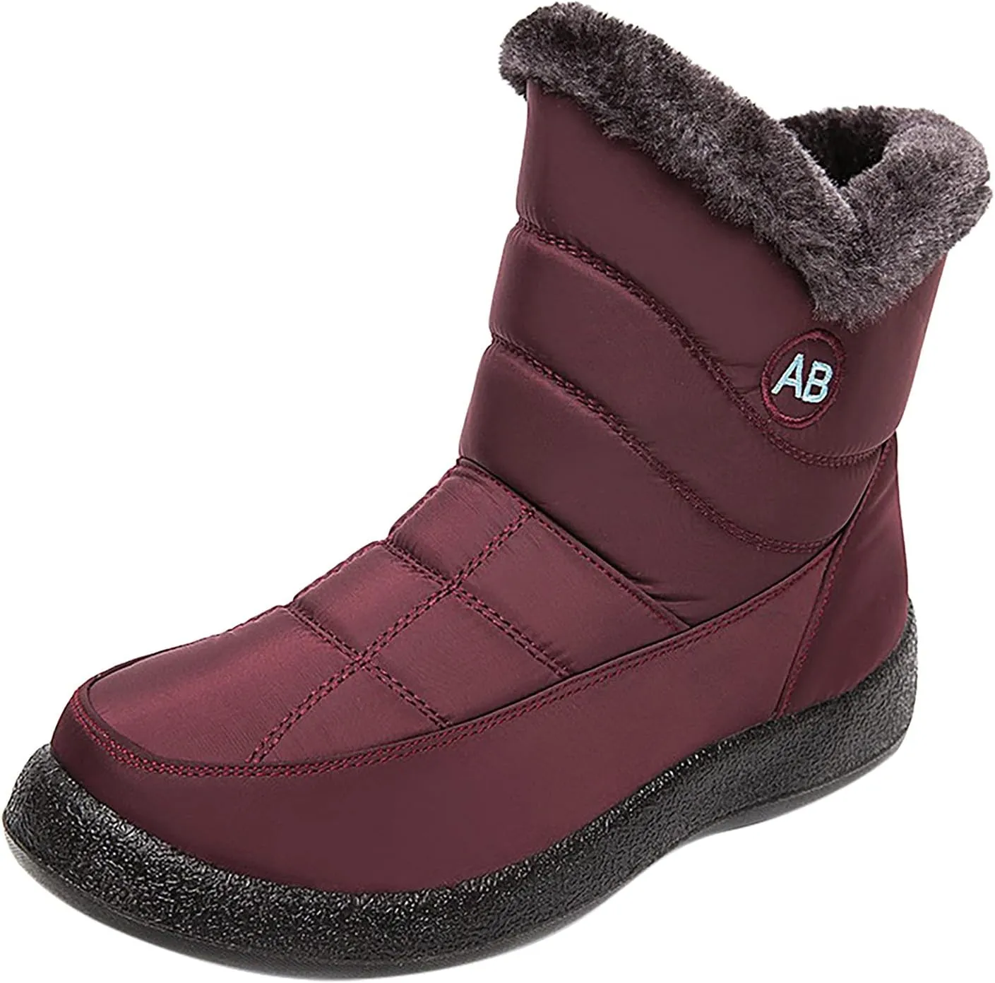Womens Snow Boots Winter Boots for Women Waterproof Snow Winter Short Boots for Women Outdoor Flat Boots Keep Warm