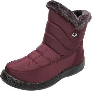 Womens Snow Boots Winter Boots for Women Waterproof Snow Winter Short Boots for Women Outdoor Flat Boots Keep Warm