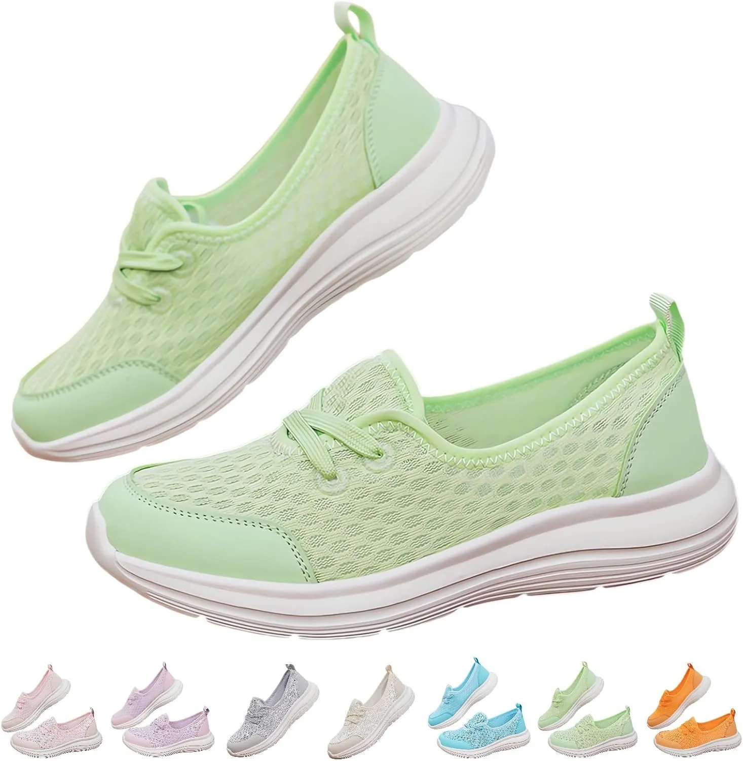Women's Soft Sole Mesh Comfort Orthopedic Shoes - 2024 New Slip-on Walking Shoes With Arch Support