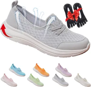 Women's Soft Sole Mesh Comfort Orthopedic Shoes, New Slip-on Walking Shoes with Arch Support