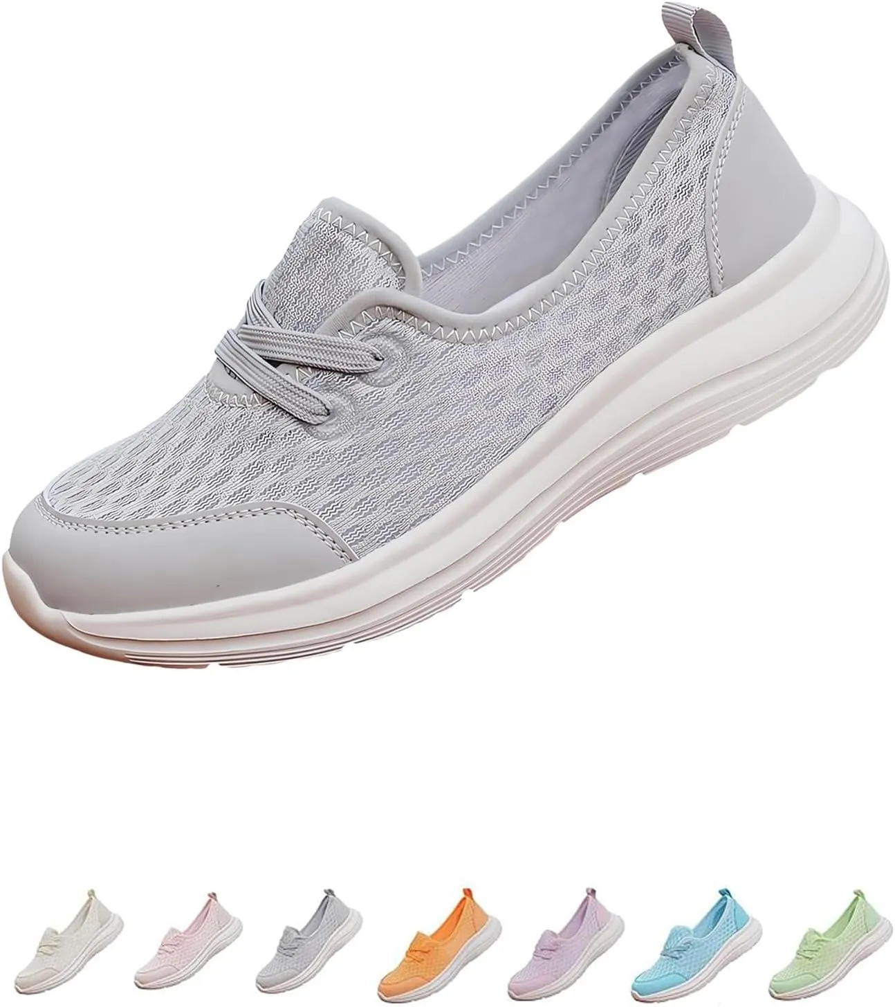 Women's Soft Sole Mesh Comfort Orthopedic Shoes,2025 New Upgraded Slip-on Walking Shoes with Arch Support