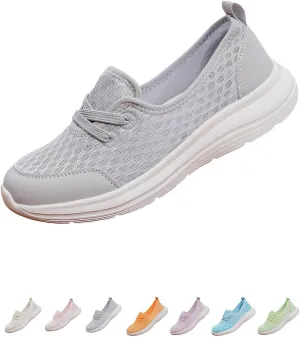 Women's Soft Sole Mesh Comfort Orthopedic Shoes,2025 New Upgraded Slip-on Walking Shoes with Arch Support