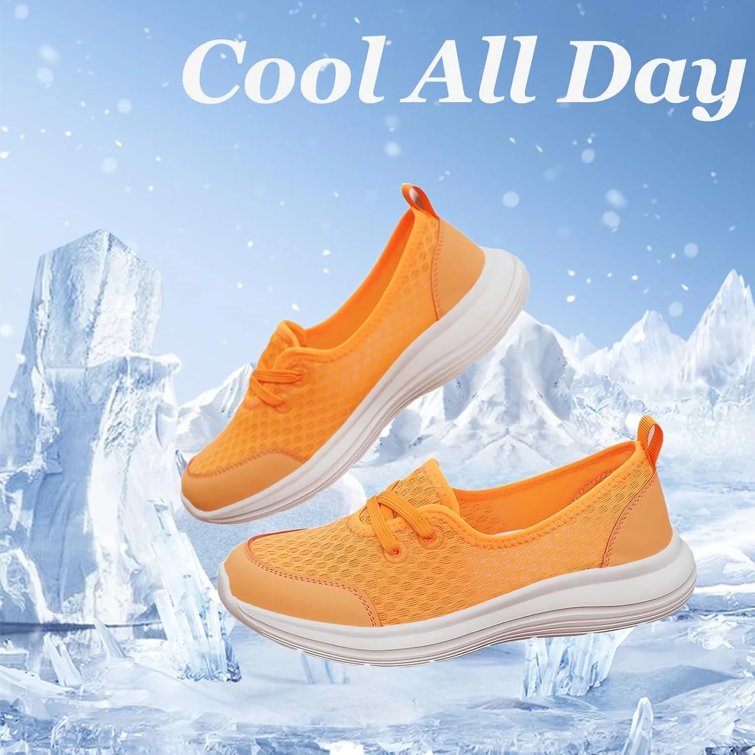 Women's Soft Sole Mesh Comfort Orthopedic Shoes,2025 New Upgraded Slip-on Walking Shoes with Arch Support