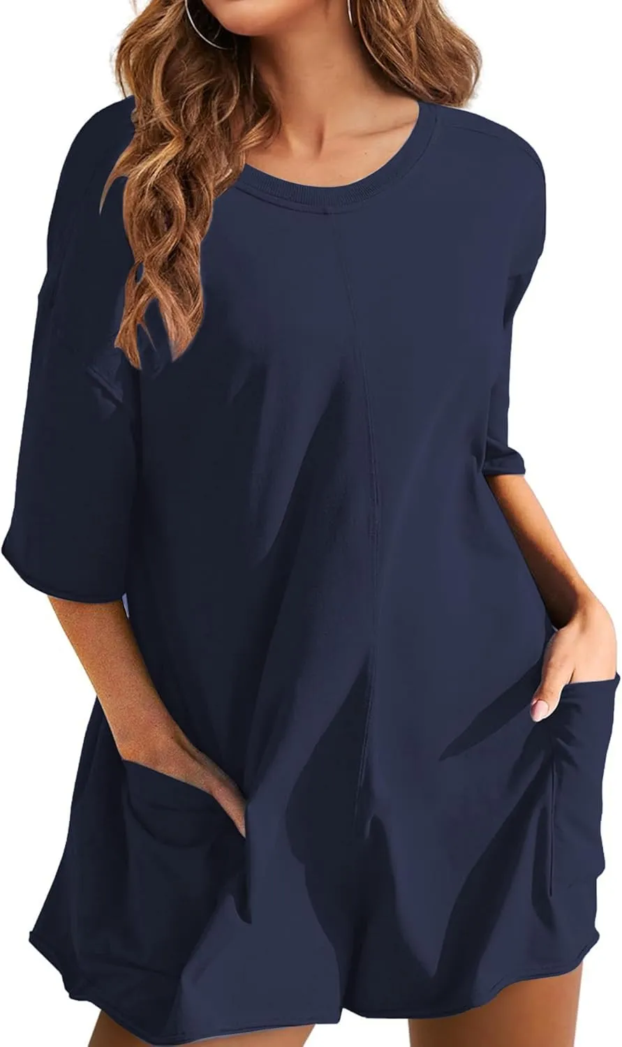Womens T Shirt Romper Hot Shot Tee Romper for Summer Casual Short Sleeve Oversized Athletic Workout Outfits