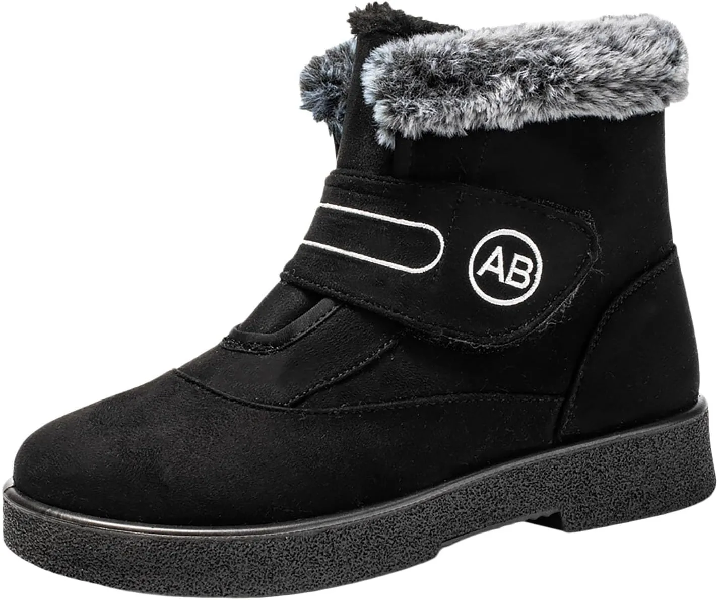 Womens Winter Boots Warm Fur Lined Boots Casual Waterproof Snow Boots Slip On Short Boots for Cold Weather