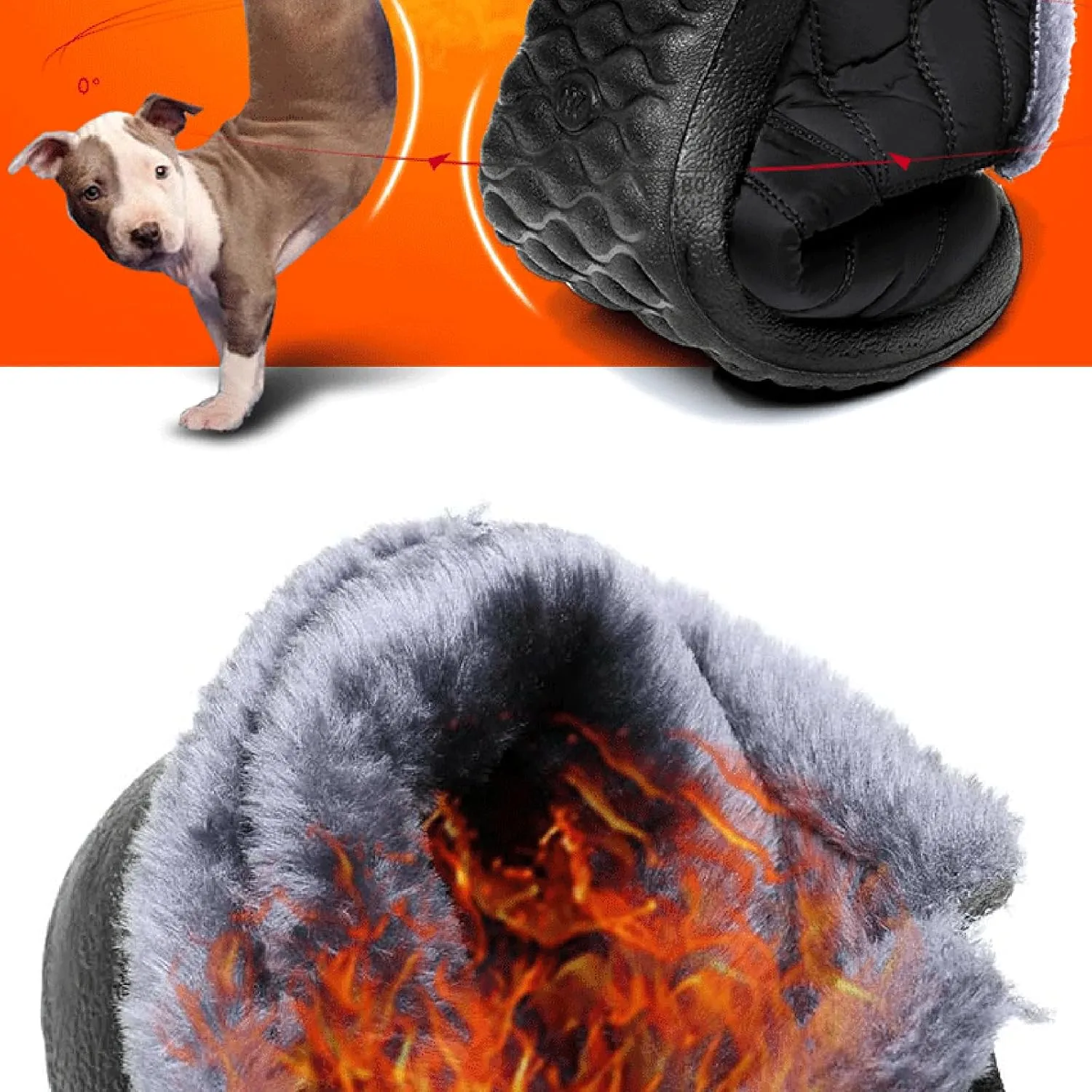Womens Winter Snow Boots Ankle Booties Warm Fur Lined Waterproof Insulated Slip On Outdoor Shoes Anti-Slip Sneaker