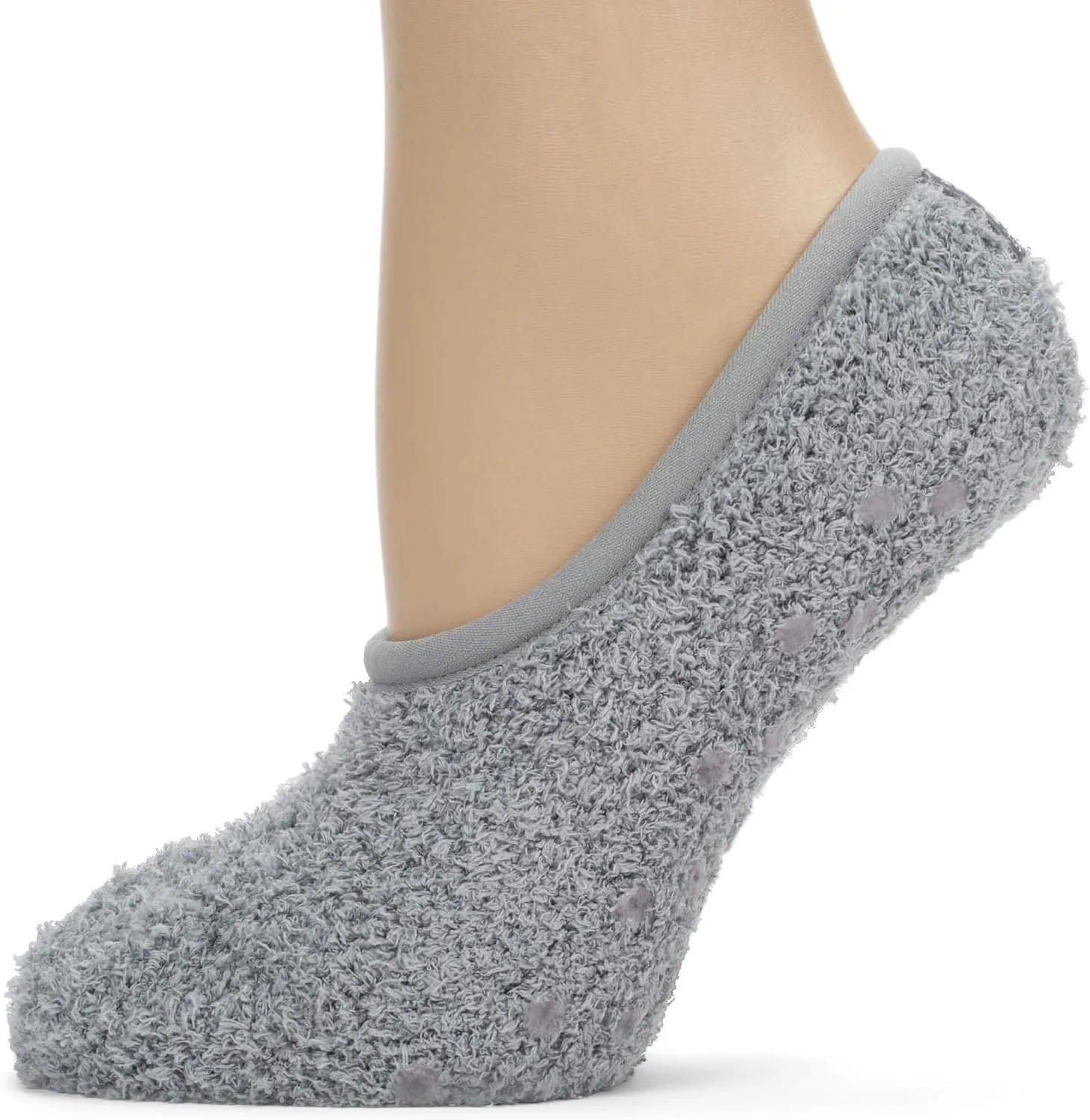 World's Softest Super Soft Cozy Footsie Slipper Socks with Grippers - One Size Fits Most
