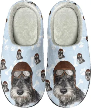 Xoenoiee Warm Slippers for Men Women Soft Comy House Slippers Lightweight Slip-On Fluffy Bedroom Home Shoes