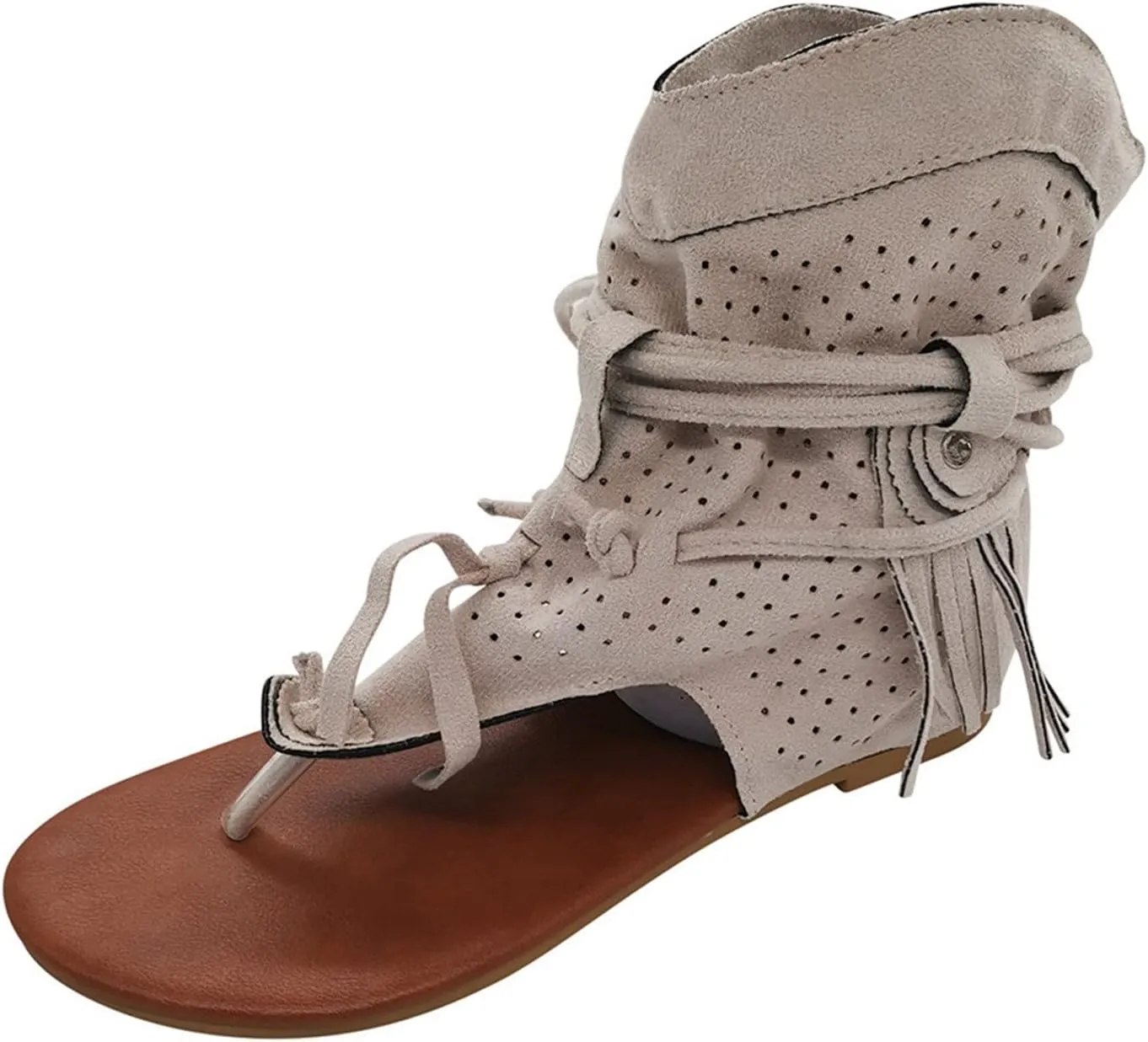 Yoga Sandals for Women Girls Roman Tassel Beach Shoes Bohemian Retro Women Boots Sandals Women's Sandals