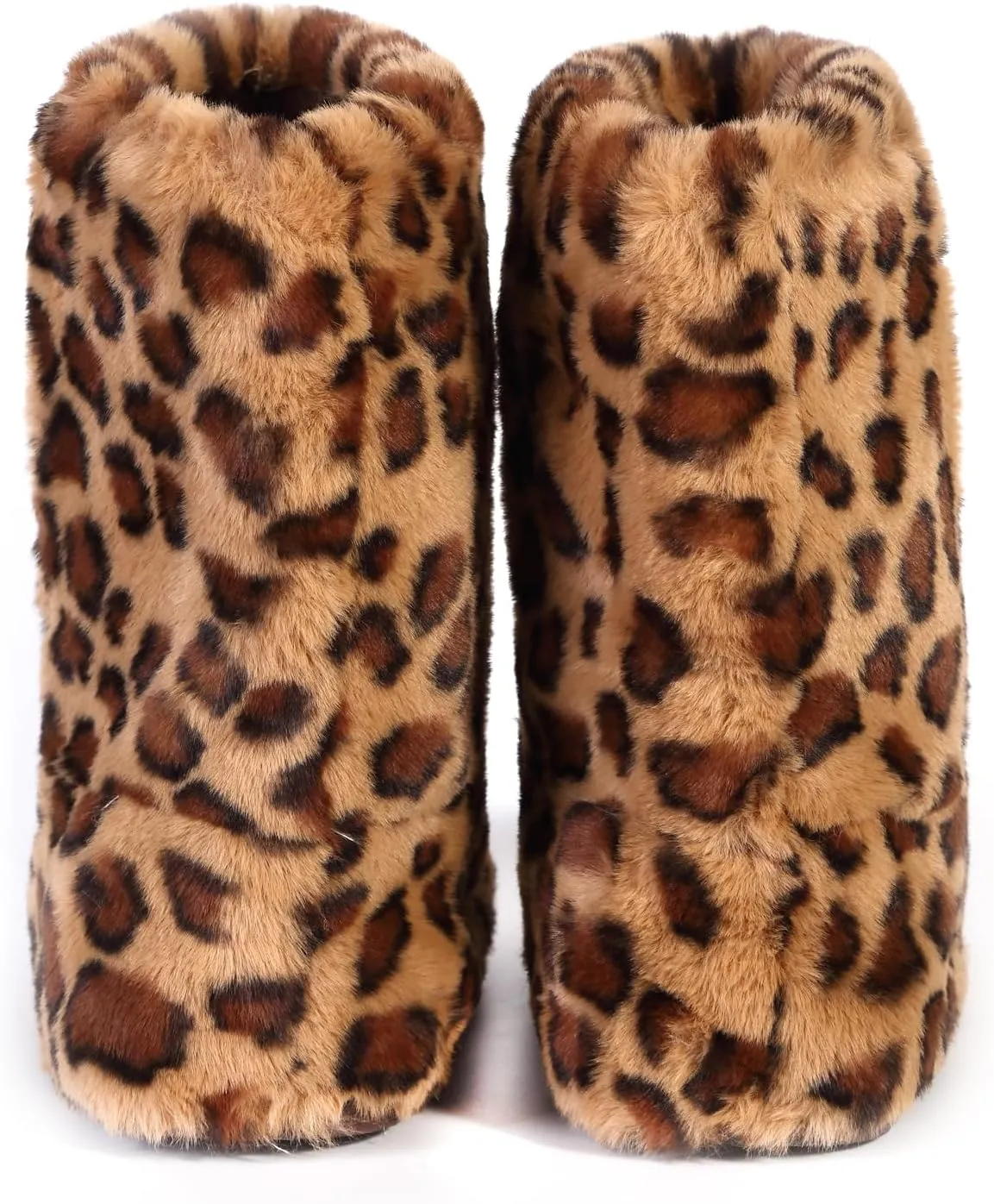 YXCFEWD Fur Boots for Women Winter Fluffy Furry Boots for Girls Flat Heel Snow Boots