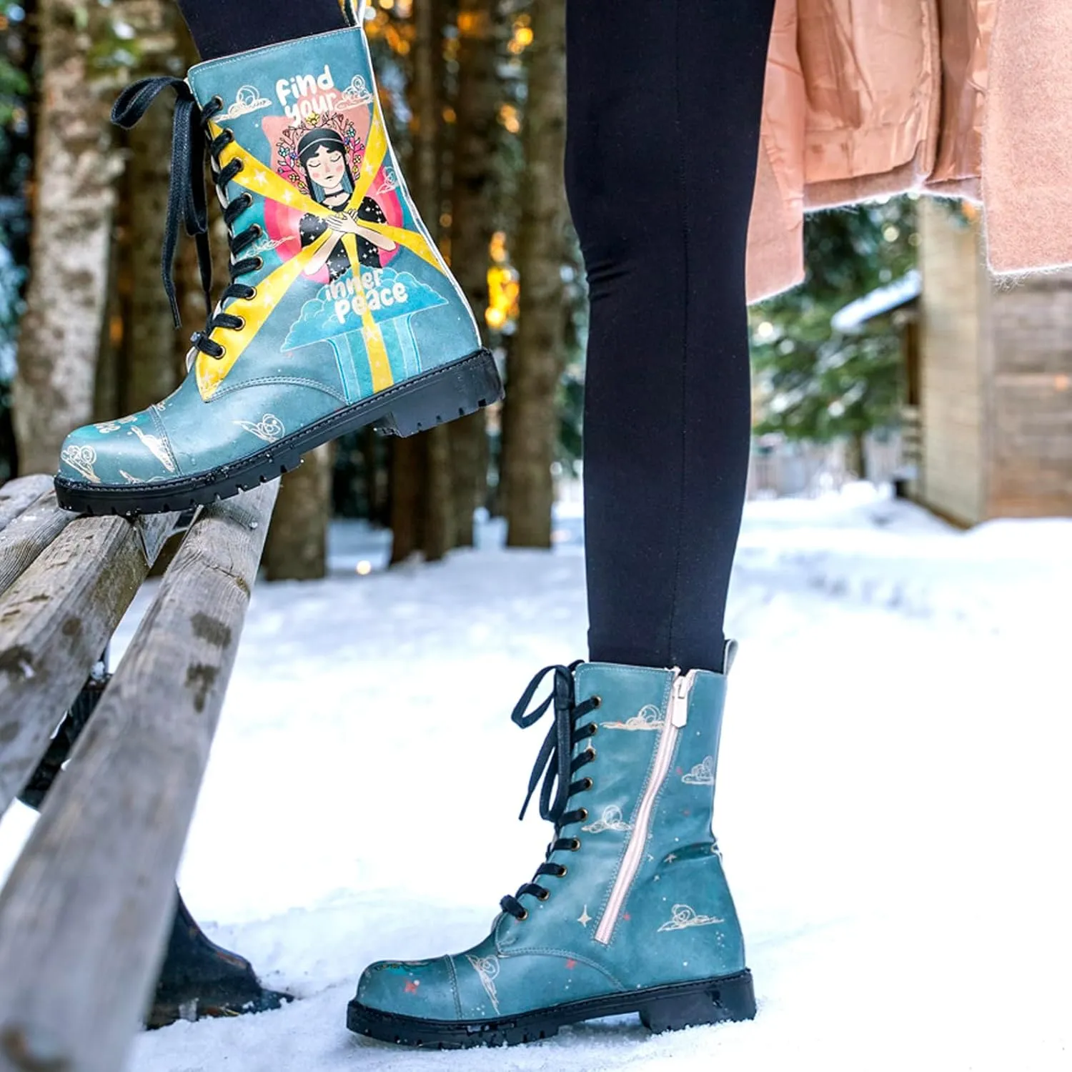 Zipsy Boots for Women - Handmade and Vegan Leather Mid Calf Boots for Women