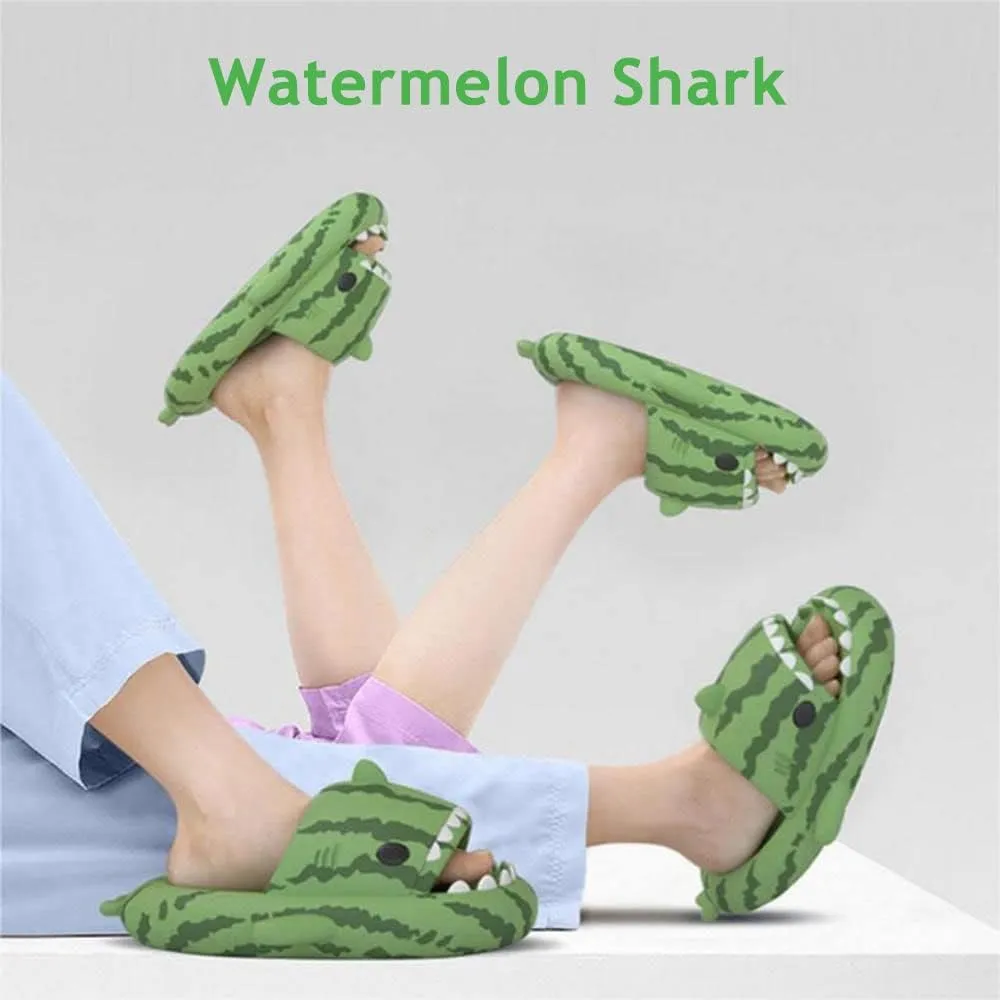 Zureto Unisex Shark Slides, Shark Slides Adult, Cloudy Shark Slides for Men and Women