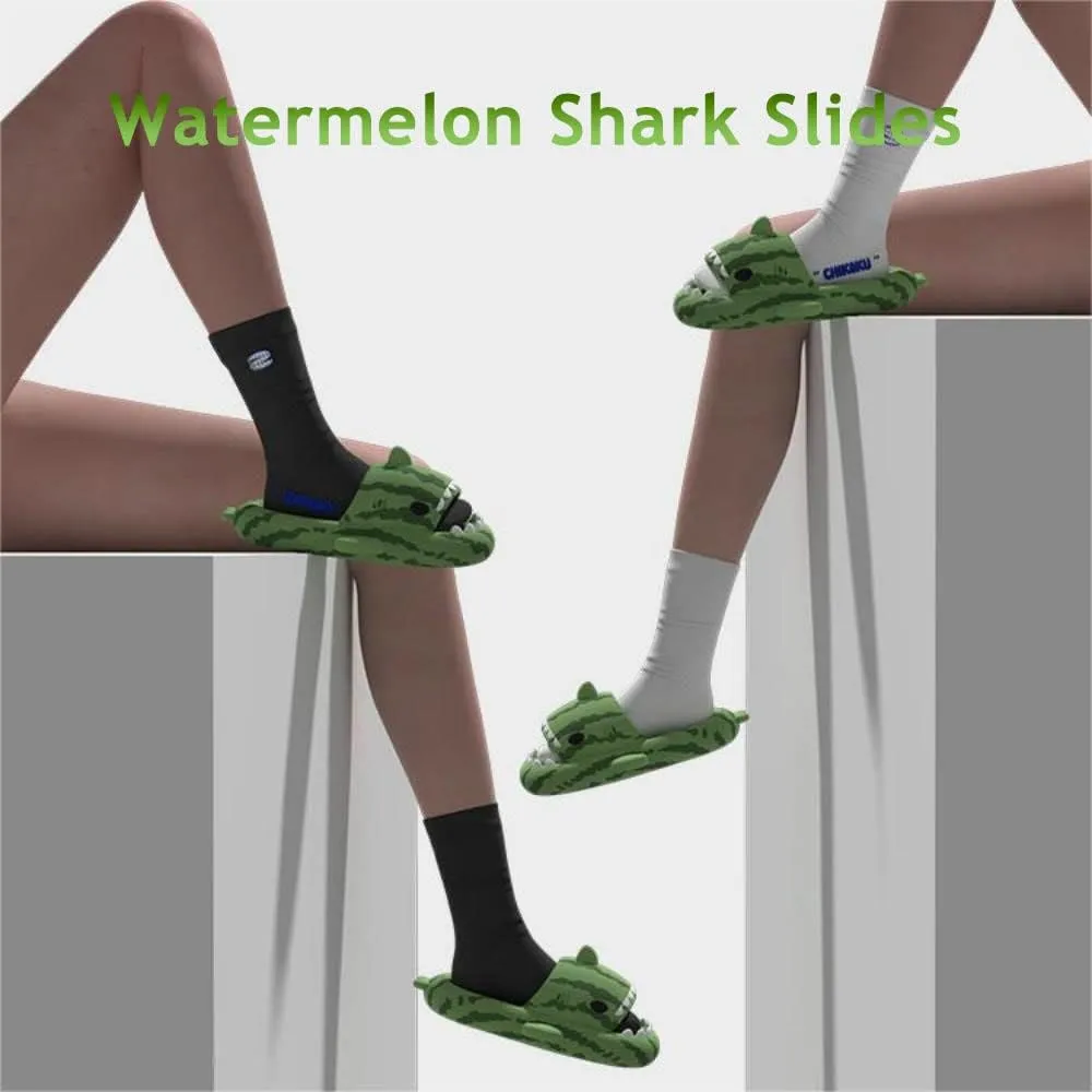 Zureto Unisex Shark Slides, Shark Slides Adult, Cloudy Shark Slides for Men and Women