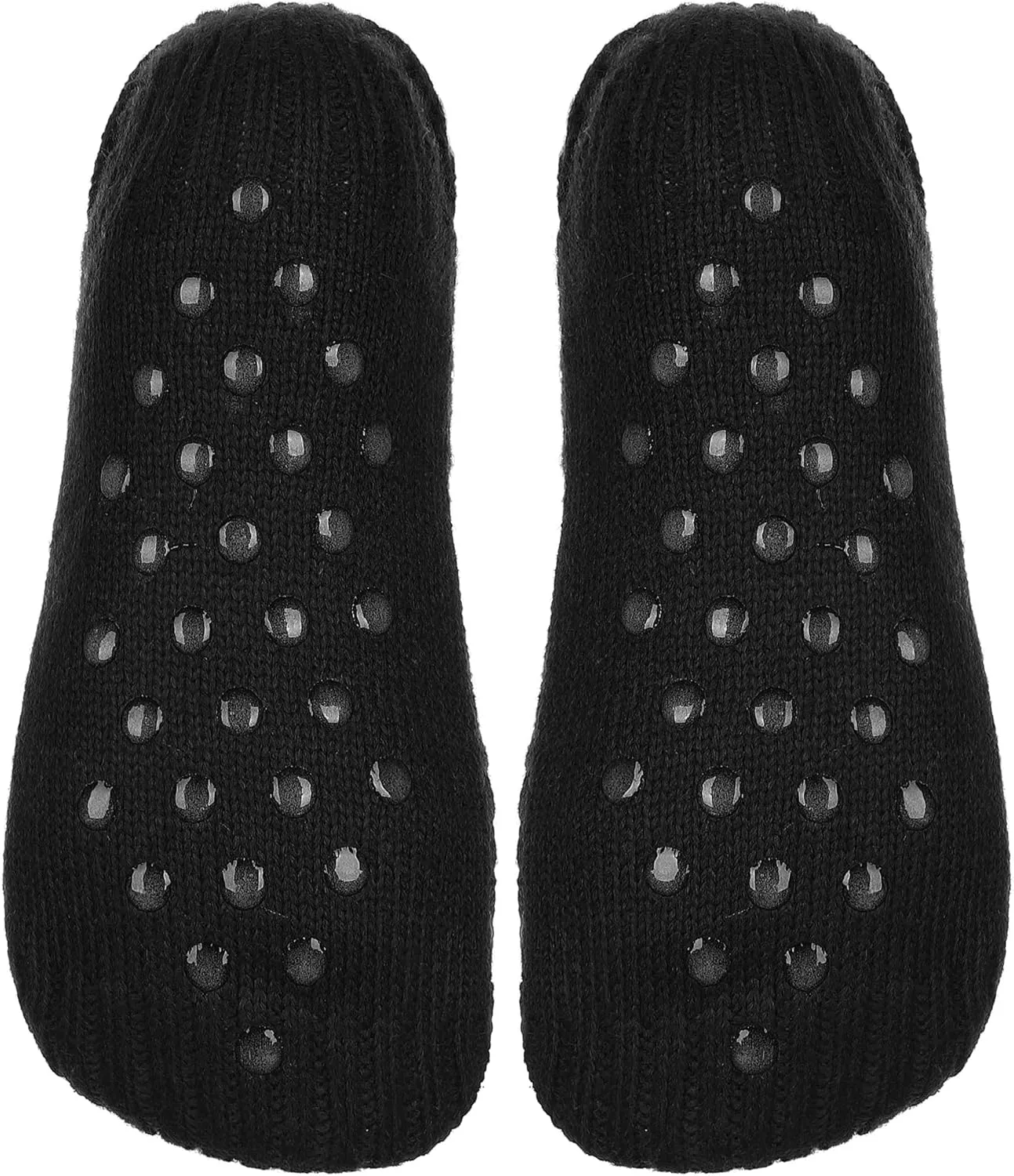 ZYZX Cute Fuzzy Slipper Socks - Winter Warm Funny Non-Slip Knit House Socks With Grips - Fleece-Lined Fluffy Bed Socks for Women - Gifts