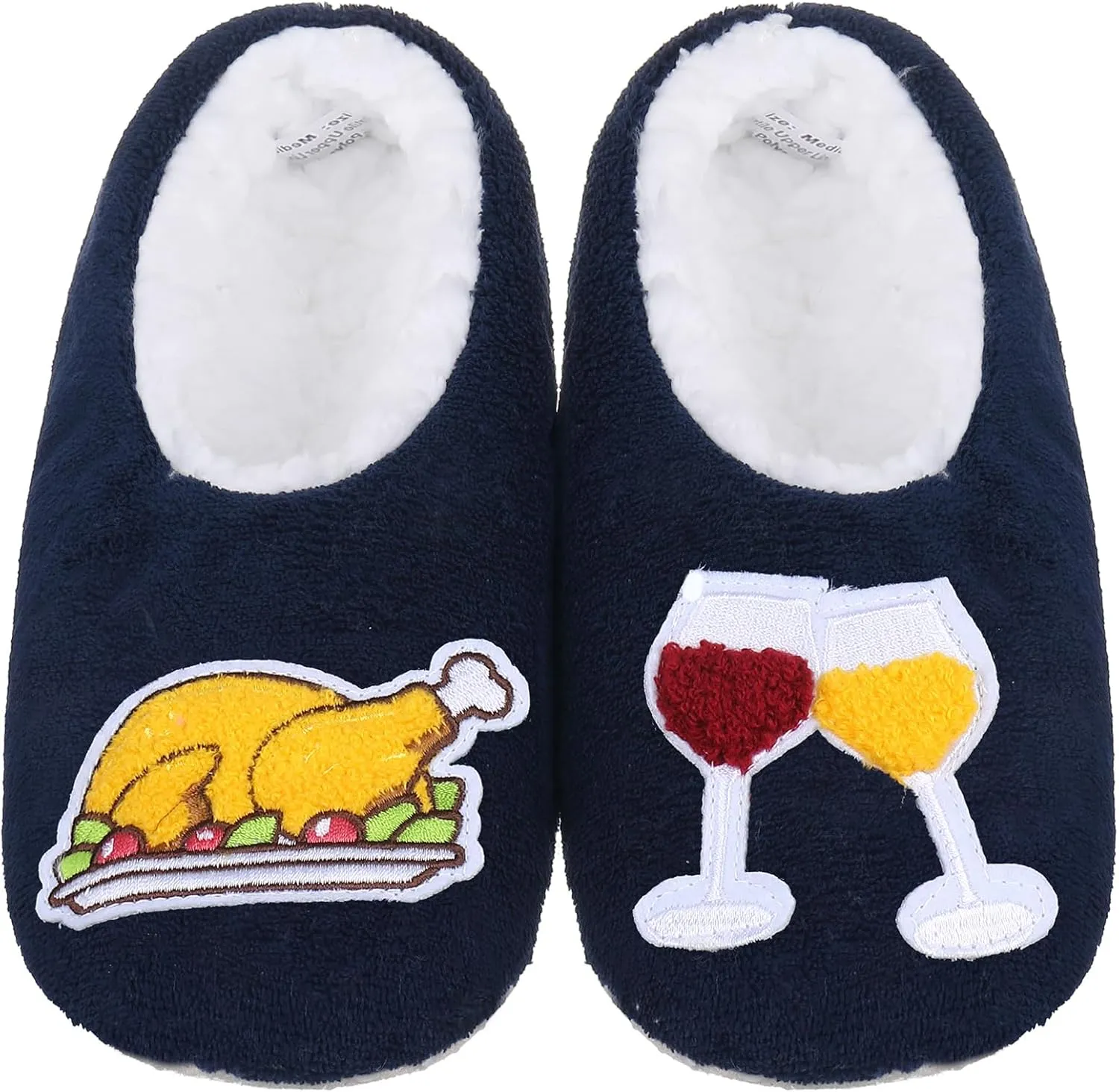 ZYZX Funny Slipper Socks for Women with Grippers Non Slip Winter Warm Soft Cozy House Cute Slippers Fleece Lining Indoor Fuzzy Socks Gifts Slippers